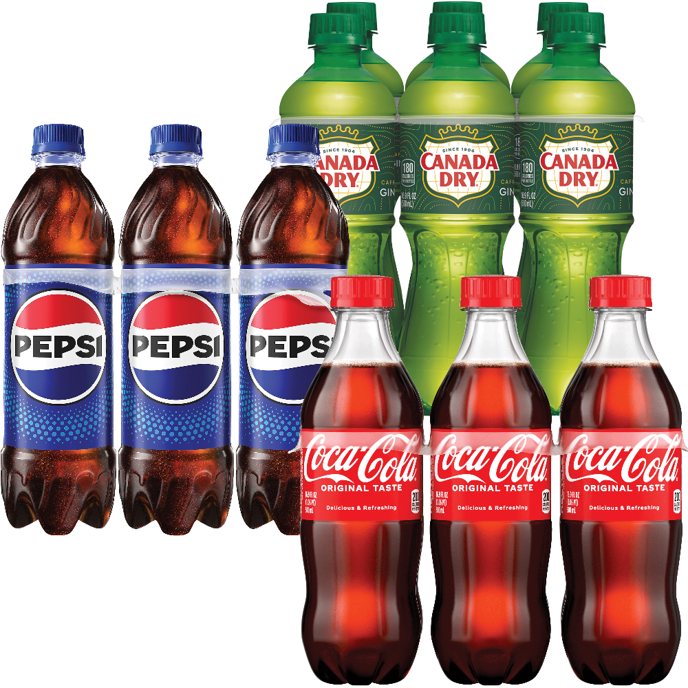 Coca-Cola, Pepsi or Canada Dry